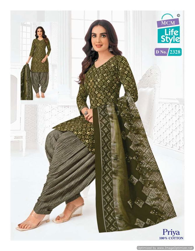 Priya Vol 23 By MCM Lifestyle Daily Wear Printed Cotton Dress Material Wholesale Market In Surat